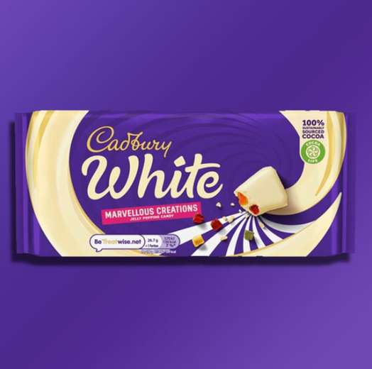17 Cadbury Creamy White Marvellous Creations 160g Chocolate Bars (Minimum Best Before 31/03/2022) £7 + £1 delivery @ Yankee Bundles