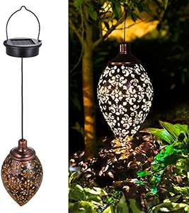 Prime Exclusive - Solar Lantern Light,Outdoor Hanging Garden Light Sold by Meelady - Prime exclusive deal