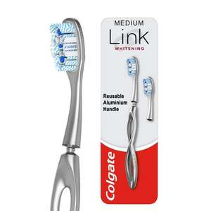 Colgate Link Whitening Medium Replaceable Head Manual Toothbrush Starter Kit £5 @ Sainsbury's