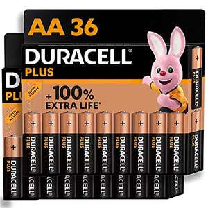 Duracell Plus AA Alkaline Batteries [Pack of 36], 1,5V LR6 MN1500 [Amazon exclusive] £14.99 @ Amazon