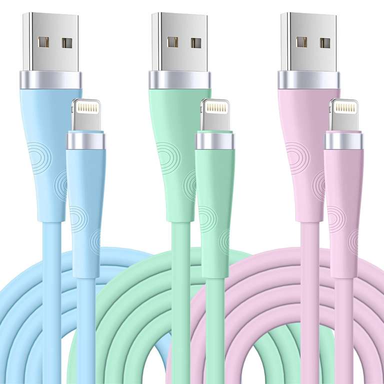 Yavud iPhone Charger Cable 3 Pack 6FT/1.8M with code - sold by Heartbeats Electronics