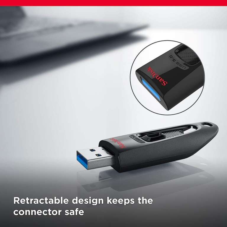 SanDisk Ultra 512GB USB 3.0 Flash Drive - Up to 130MB/s