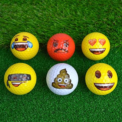 emoji Official Novelty Fun Golf Balls - 6 Pack £5 @ Amazon
