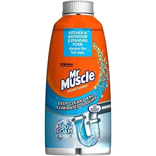Mr Muscle Drain Foamer, Drain Cleaning Foam 500ml £3 @ Amazon