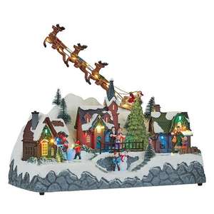 Village and skaters musical LED Christmas scene - Free C&C