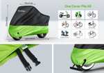 TechRise Waterproof Bicycle Cover，Motorbike Covers with Lock-holes & Storage Bag with code