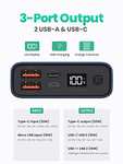 TOPK Power Bank, 20W USB C Fast Charging 20000mAh Portable Charger, PD3.0 QC4.0, LED display - £20.99 @ Amazon / TOPK