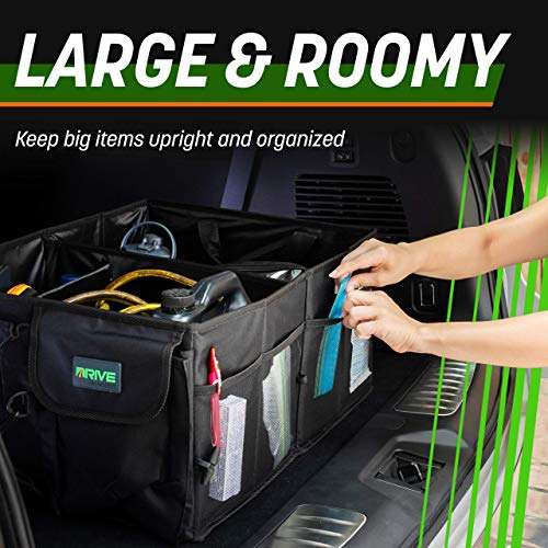 Drive Auto Products Car Boot Organiser - Storage with Tie Down Straps - £19.99 @ Dispatches from Amazon Sold by Orythia Inc.