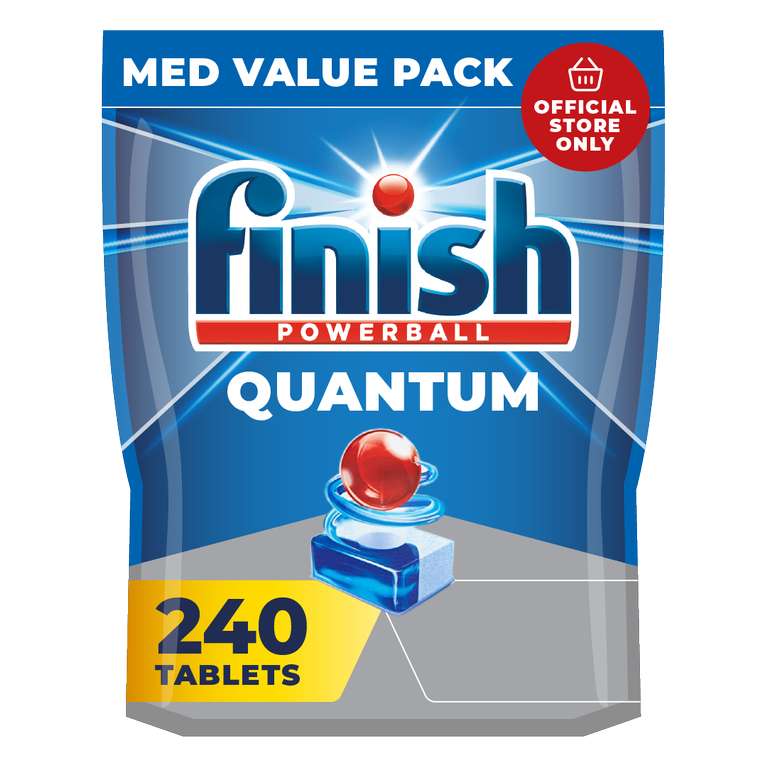 Finish Med Quantum Max 240 Pack £24 delivered with code @ Finish
