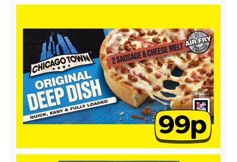 Chicago Town Deep Dish Sausage & Cheese Melt £0.99 at FarmFoods