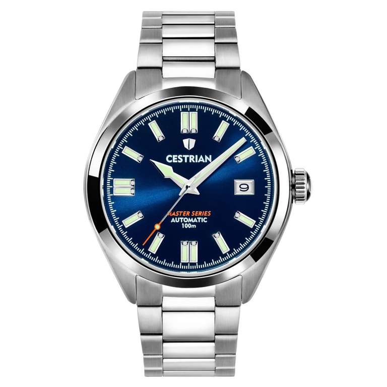 Cestrian Master Series Sapphire Crystal Steel Bracelet Automatic Mens Watch £112.50 @ WatchNation