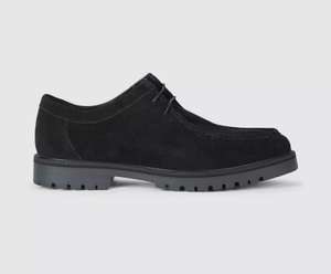 Men’s Mantaray Alston Suede Apron Front Lace Up Shoe in black £14.40 with code stack free next day delivery @ Debenhams