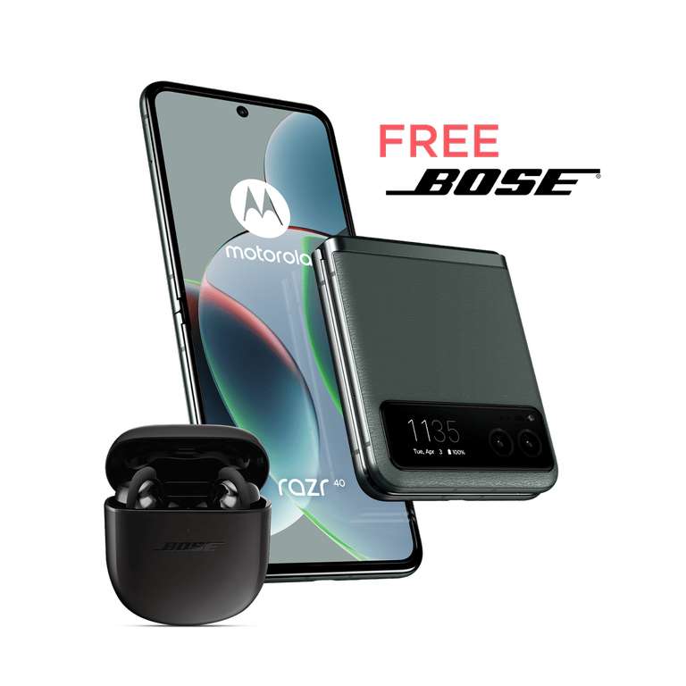 ThinkPhone by Motorola 5G Snapdragon 8+ Gen 1 + Free Bose Quietcomfort Earbuds II / Razr 40 £499.99 + Free Buds with code via PAW