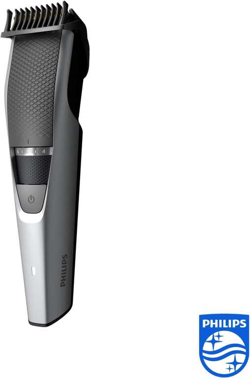 Philips Beard & Stubble Trimmer for Men, Series 3000, 10 Length Settings, Self-Sharpening Blades - BT3206/13 Silver/Black - At checkout