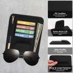 Car Sun Visor Leather Pocket Organizer Storage (Black or White) - sold by Minerva E-Commerce Co., LT FBA