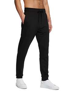BALEAF Tracksuit Bottoms Men Joggers with Zip Pockets (Black or Grey) - Sold by Buyvision Sports Gears / FBA