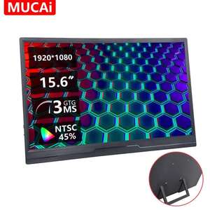 MUCAl 15.6" Portable Monitor FHD, IPS, 250nits 60hz with code @ Cutesliving Store
