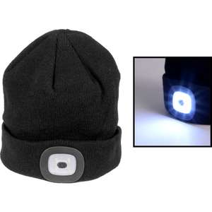 LED Headlight Beanie 150lm Black £8.23 + Free Click & Collect @Toolstation