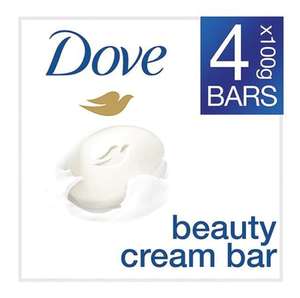 Dove Beauty Bar Original 4 x 100g £2.00 Free Click & Collect @ Superdrug