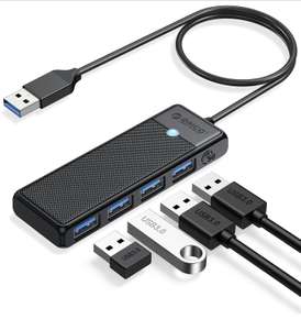 ORICO 4-Port USB 3.0 Hub, Ultra Slim USB Splitter (Black/0.15M) With Voucher & Code Sold By ORICO Original Store / FBA