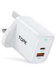 TOPK USB C Plug, TOPK 20W 2 Ports PD & QC 3.0 USB C Fast Charger £8.39 @ Amazon / TOPKDirect