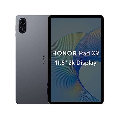 HONOR Pad X9, 11.5-inch Wi-Fi Tablet, 4GB+128GB, 120Hz 2K Fullview Display, 6 Speakers, Android 13, Space Grey
