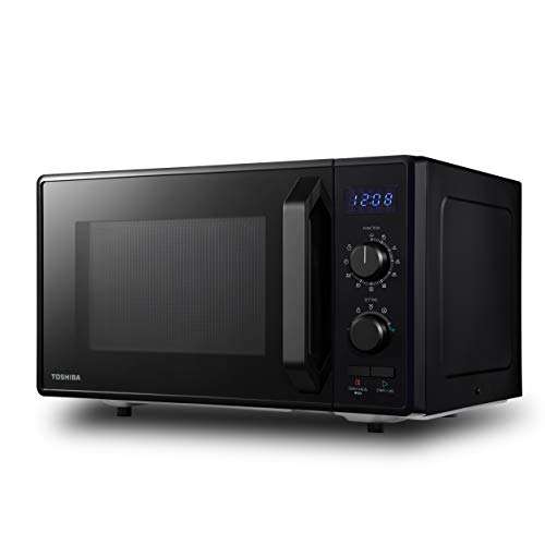 Toshiba 900w 23L Microwave Oven with 1050w Crispy Grill, Energy Saving Eco Function, 8 Auto Menus, 5 Power Levels