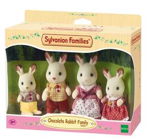 Sylvanian Families chocolate rabbit family £9 / Triplets stroller £10 instore @ Tesc Extra, Durrington