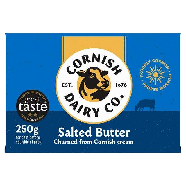 Cornish Dairy Co Salted Butter 250g - £1.43 with 50% Cashback via Shopmium App
