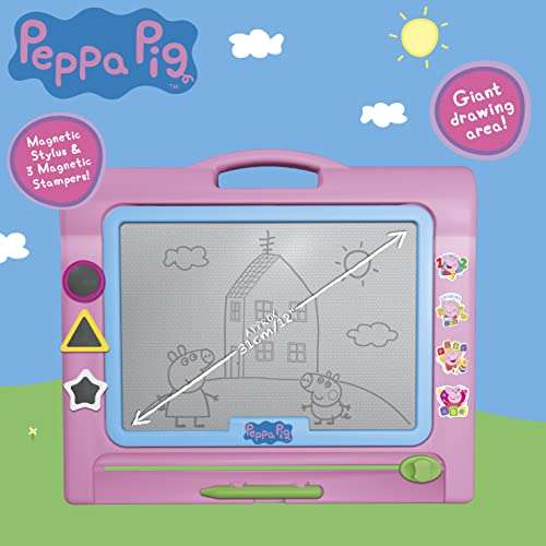 Peppa Pig Deluxe Magnetic Scribbler Drawing Board Educational Kids Creative Travel Toy - £8 @ Amazon