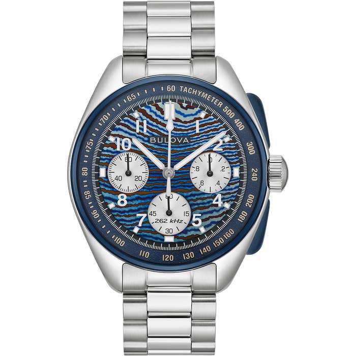 Bulova Lunar Pilot x Budii Timascus Watch | Chronograph & £100 Loyalty Credit | 43mm | Quartz | Limited Edition with code