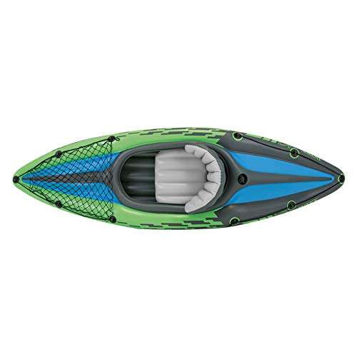 Intex Challenger Kayak, Man Inflatable Canoe with Aluminum Oars and Hand Pump - Dispatches and Sold by Spreetail