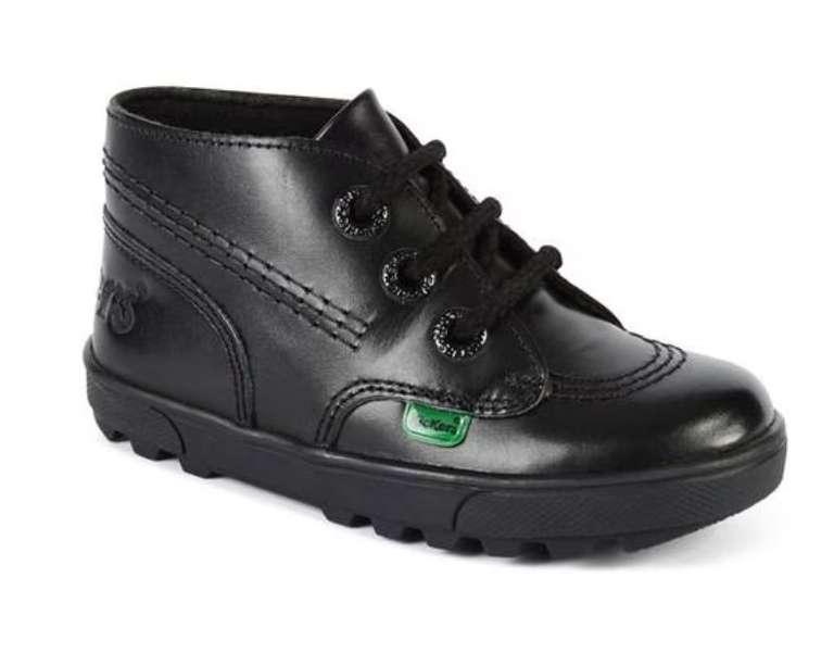 Kickers Disley Hi Infants Leather lace up Shoes - sizes C5 (22) - C9 (27)
