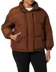 Amazon Essentials Women's Relaxed Fit Mock-Neck Short Puffer Jackets under £10 (sizes XL-4XL Plus)