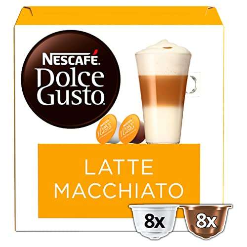 Nescafé Dolce Gusto Latte Macchiato Coffee Pods (3 Packs of 16 Pods, 48 Pods Total) £4.50 @ Amazon