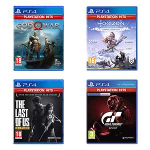 [PS4] God Of War / Horizon Zero Dawn Complete Edition / The Last Of Us Remastered / Gran Turismo Sport - £7.99 each
