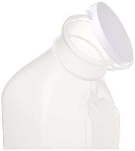 Male Urinal, Long Neck Incontinence Bottle for Men, Lid to Prevent Spillage £4.35 @ Amazon