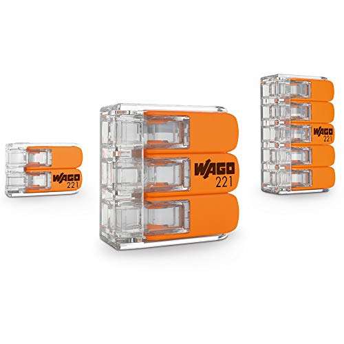 WAGO Original Connection Terminal Set box. 221-412 x100 + 221-413 x 100 + 221-415 x50