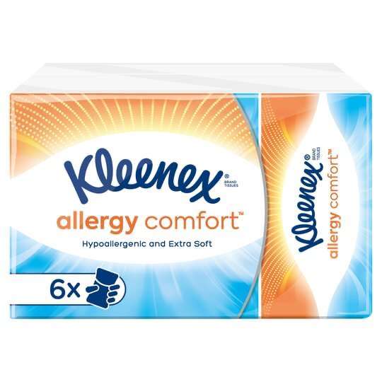 Kleenex Allergy Comfort Tissues 6 Pack £1 with clubcard @ Tesco