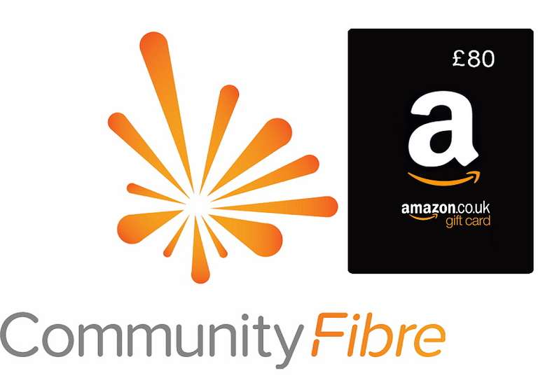 1000 Mbps Fibre Broadband - £25pm + £80 Amazon Gift Card - 24 months £600 ( London areas) @ Broadbandchoices / Community Fibre