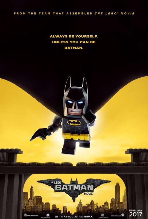 Lego Batman Movie £2.50 per ticket Saturday/Sunday morning only @ Odeon