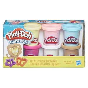 Play-Doh Confetti Collection, 6 Pack of 2-Ounce Cans, Kids Toys, Party Favors