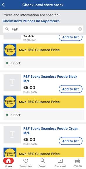 25% Off ALL F&F Clothing With Tesco Clubcard! at Tesco