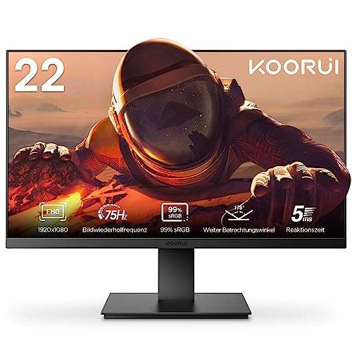 KOORUI Monitor 22” FHD 75 Hz (1920x1080)
