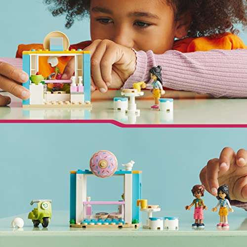 LEGO 41723 Friends Doughnut Shop Cafe Playset, Liann and Leo Mini-Dolls and Toy Scooter £7 @ Amazon