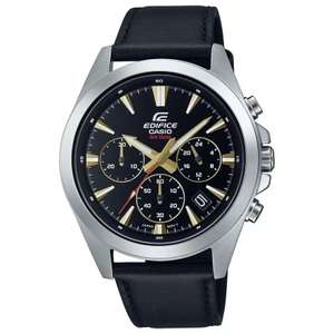Casio Edifice Men's Black Leather Strap Watch (EFV-630L-1AVUEF) £44.99 with marketing sign up code (free c+c)