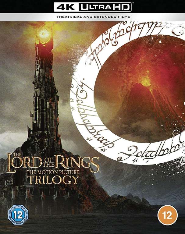 The Lord of The Rings Trilogy: [Theatrical and Extended Edition] [4K Ultra-HD] English cover £44.99 delivered @ Amazon Prime Offer