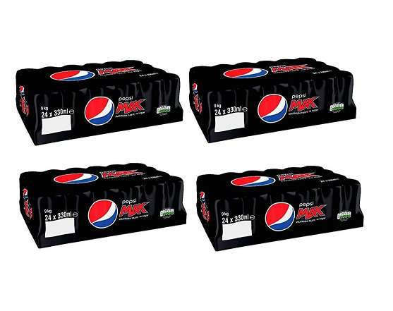 4 x 24 Packs of 330ml Can Cases Pepsi Max/Cherry Vimto- Tango Orange/Apple-7up Free & More for £26 (£24 Using Voucher) @ Farmfoods