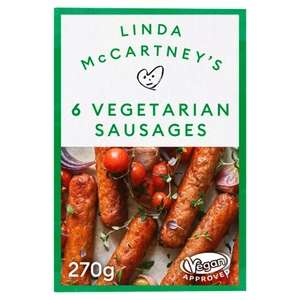 Linda McCartney's 6 Vegetarian Sausages/Burgers 2 for £3 @ Asda