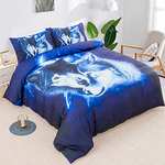 Wolf Couple in Night Printed Duvet Cover (2 Pieces, 135x200cm) £9.59 Dispatches from Amazon Sold by wongs bedding euro